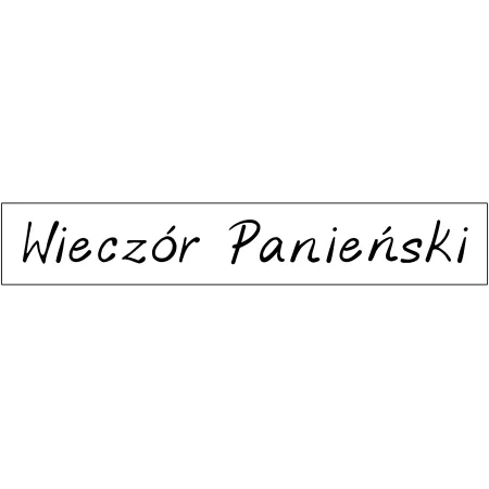 Szarfa BIAŁA Wieczór Panieński